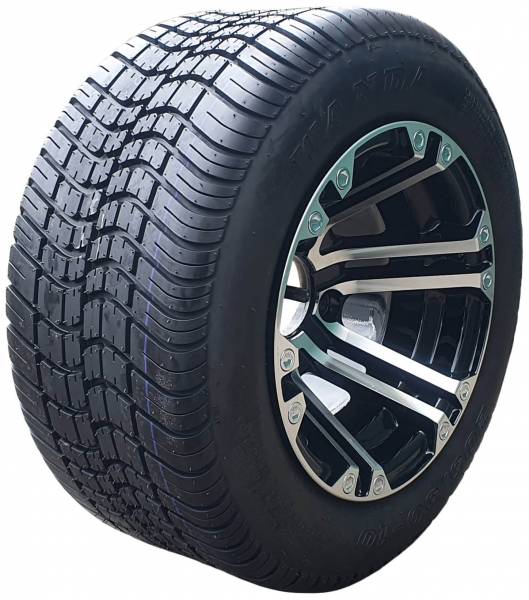 Reifen 205/50-10 montiert auf Felge 10" Aluminium